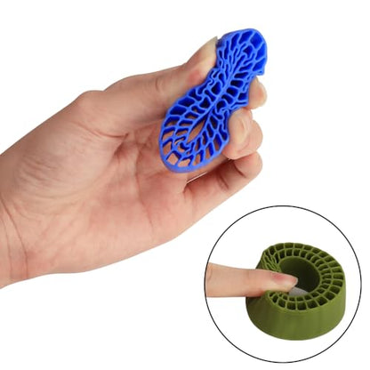 Silicone Rubber Inserts Fit 62-64mm*24mm 1.0" Tires for TRX4M Ascent-18 1/18 SCX24 AX24 1/24 Scale RC Crawler Upgrade (Blue) - color: Blue