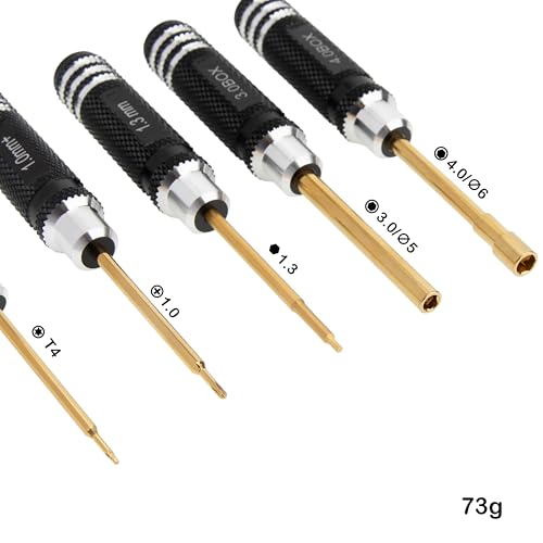 MEUS RACING RC Hex Screwdrivers Nut Drivers Phillips Screwdriver Tool Set for Axial 1/30 SCX24 SCX30 1/24 1/30 RC Crawler Car