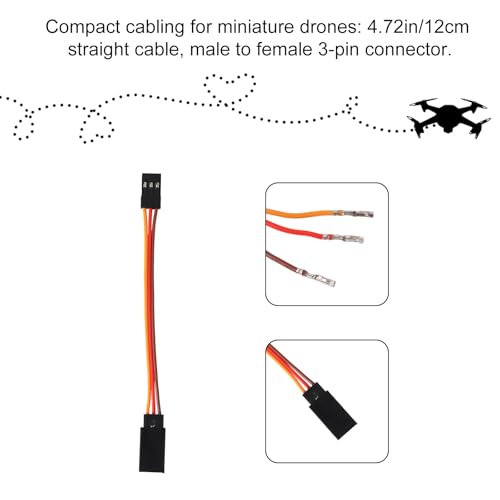 10pcs Servo Extension Cable & 6pcs Y Harness Splitter | 3.14in 6.69in Y Wire Harness Connector 4.72in 6.61in Male to Female for RC Car Drone Compatible with JR Futaba Spektrum - style: Style 2