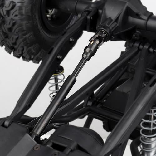 2pcs Hobbyfire 1/10 RC Crawler Drive Shafts Steel Universal Joint Driveshaft Heavy Duty for Axial SCX10 II III TRX4 Redcat Gen8 Gen7 Element Upgrades Parts(129-198mm) - style: 129-198mm