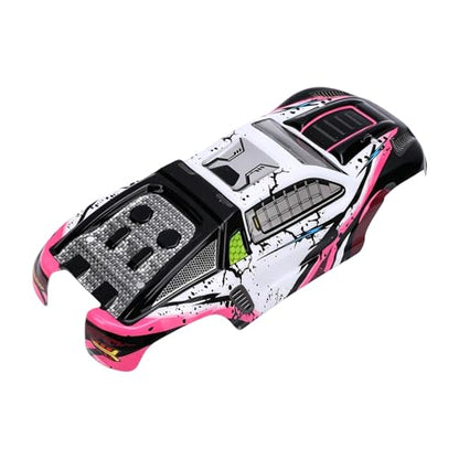 1/16 RC Car Body Shell, Upgrade Fit for SCY16101 SCY16102 SY16101PRO SY16102PRO High Speed RC Truck, with Graffiti Pattern PC Material (Red) - color: Red