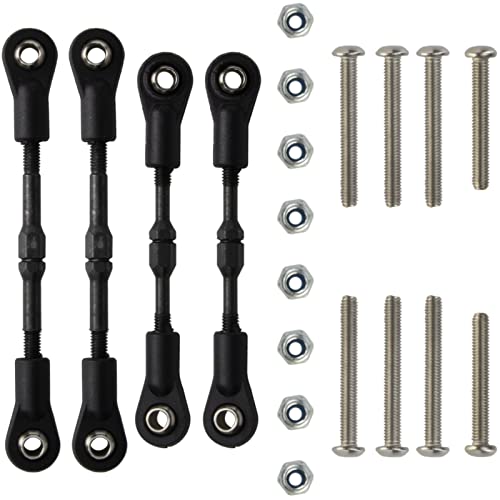 1/10 RC Car Adjustable Steering Turnbuckle Camber Linkage Rod Set for Tamiya TT-02B Chassis Hop-up Upgrade Parts