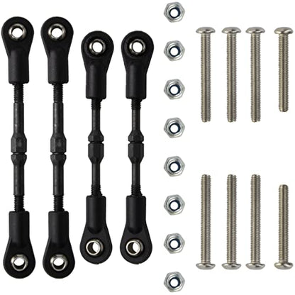 1/10 RC Car Adjustable Steering Turnbuckle Camber Linkage Rod Set for Tamiya TT-02B Chassis Hop-up Upgrade Parts