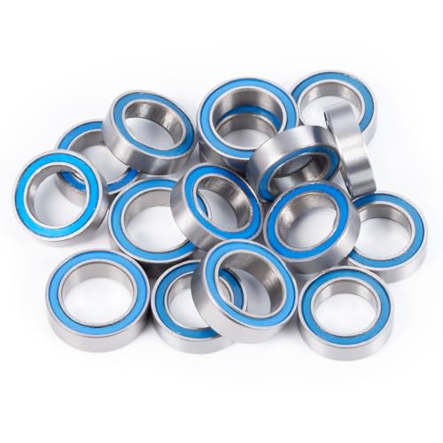 16 Pcs Rubber Sealed Bearings Kit for Arrma 1/18 Granite Grom Mega | RC Car Upgrade Parts Steel Bearings