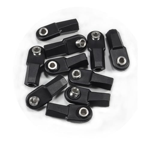 20pcs Link Rod End M4 Ball Joint Head for 1/10 RC Crawler Car for Traxxas TRX‑4 TRX6 SCX10 D90 TF2 CC01 Gen7 Gen8 Upgrades (20pcs Straight) - style: 20pcs Straight