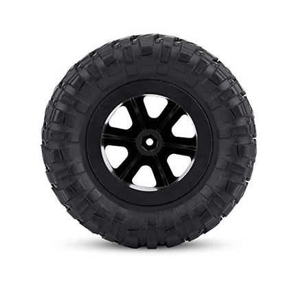 4 Pcs/Set 1:16 RC Crawler Tires, Rubber Plastic 1/16 RC Car Crawler Tires, Remote Control Car Wheels Accessory for 1.0 C24 Upgrades