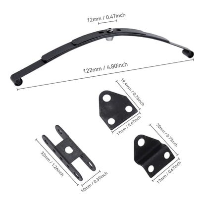 Hobbypark Stiff Leaf Spring Suspension Steel Bar Kit for 1/10 RC Rock Crawler RC4WD D90 Parts (2 Kits)