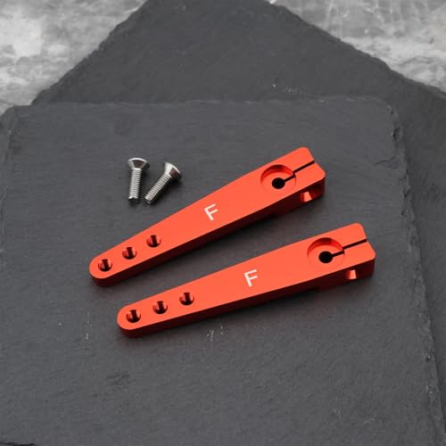 2Pcs 1.75inch 25T Servo Arm Horn Aluminum with Screw Compatible with Futaba Hitec Savox Power HD Servo Motors Fit RC Airplane Car