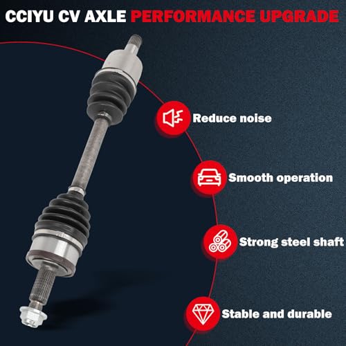 CCIYU Front CV Axle Drive Shafts for Chrysler 300 2005-2023 | CV Axle Shaft Assembly for Dodge Challenger 2018-2023 for Dodge Charger / Magnum 2005-2023 66-3557,66-3558 - size: 84-2484