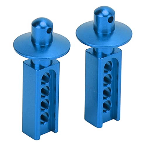 Dilwe 2Pcs RC Car Body Post, Aluminum RC Car Shell Holder Mounts RC Upgrade Parts Accessories, RC Body Mounts for Traxxas Mini E Revo Slash 1:16 3 Colors (Blue)