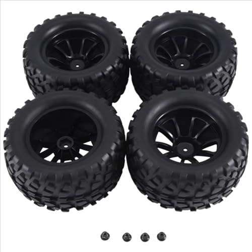 Compatible with Traxxas for Rustler for Stampede for Hoss 2Wd 4X4 for Vxl 1/10 RC Truck Tires Accessori 12Mm Hex Wheels Wheels RC Assortment