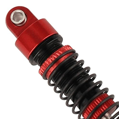 4PCS 53mm/59mm/65mm/78mm Aluminum Shocks Absorbers Oil Threaded Damper for 1/18 RC Crawler TRX4M TRX-4M Bronco Defender K10 Upgrade Parts (53mm-red) - color: 53mm-red