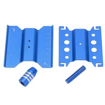 RC Car Repair Work Stand, Aluminum Alloy RC Car Stand with 360 Degree Rotation, Adjustable Height Work Station for 1/18 1/24 Scale Remote Control Cars Including SCX24, Measuring Sc (Blue) - color: Blue