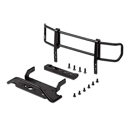 RC Car Metal Front Bumper for 1:10 RC Crawler Traxxas TRX4 G500 TRX6 G63 6X6 Upgrade Parts - Black