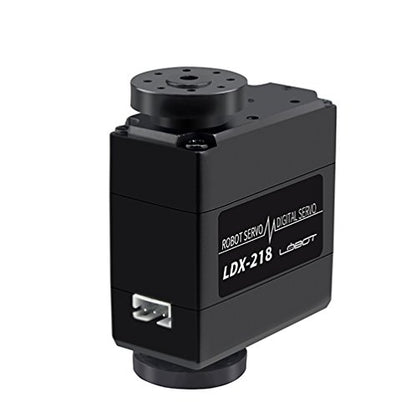 LewanSoul LDX-218 Full Metal Gear Standard Digital Servo with 17kg High Torque Dual Ball Bearing for Robot(Control Angle 180) - size: Control angle 180°