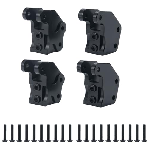 4PCS RC Aluminum Lower Shock Link Mount Shock Suspension Linkages Front Rear Axle Link Shock Mount for Axial Wraith 90048 1/10 RC Crawler Car Upgrade Parts