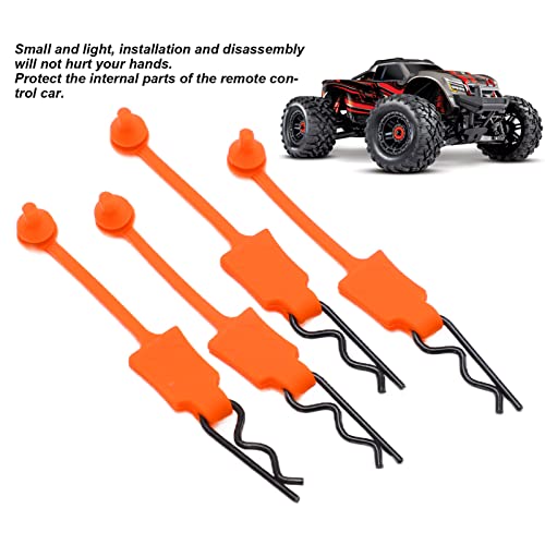 1/10 RC Body Clips, Universal Metal & Silicone Car Shell Pins, Durable Replacement Latch for Axial SCX10, ARRMA, GEN8