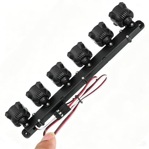 RC LED Light Bar Kit for 1/10 1/8 RC Crawler, Bright Scale Light for Axial SCX10 Wraith, Traxxas TRX4 TRX6, Redcat Gen8 RC Car Truck Accessories (Style B)