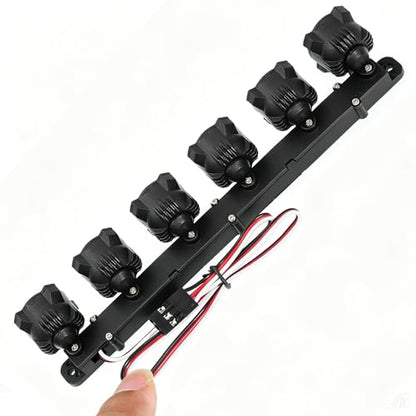 RC LED Light Bar Kit for 1/10 1/8 RC Crawler, Bright Scale Light for Axial SCX10 Wraith, Traxxas TRX4 TRX6, Redcat Gen8 RC Car Truck Accessories (Style B)