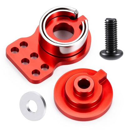 MORLORDY Adjustable 25T RC Servo Saver Aluminum Unloading Servo Arm for 1/12 Tamiya Lunch Box CW-01 Chassis Midnight Pumpkin RC Truck Upgrade Parts (Red) - color: Red