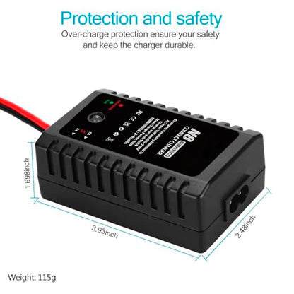 NiCD NiMH Battery Charger for 2-8S Battery Packs of Airsoft RC Car Drone | Fast RC NiCD NiMH Battery Chargers Compatible with Standard Tamiya/Mini Tamiya/Alligator Clips Connectors