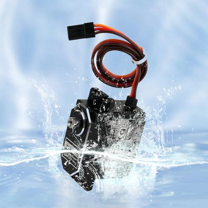 25KG Waterproof Brushless Full Metal High Torgue RC Servo, Stainless Gear Digital Motor, 8.4V with 25T Servo Horn for Cars Robot Helicopter Crawler (25KG 180 Degree) - style: 25KG 180 Degree BLS3325 (All Metal)