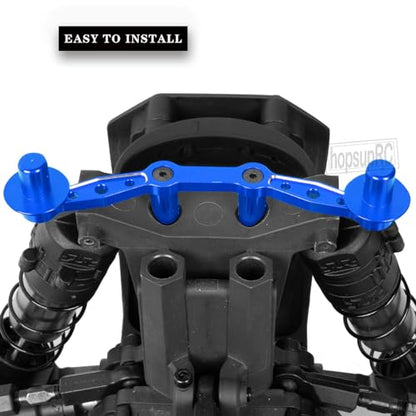 Aluminum Front Rear Body Posts Mount Shell Column Fixing Bracket Upgrades Part for 1/8 Mojave 4X4 4S BLX RC Car,Alloy Body Post Set Hops Up,Replaces ARA320740 Blue - color: Blue/Body Post Set