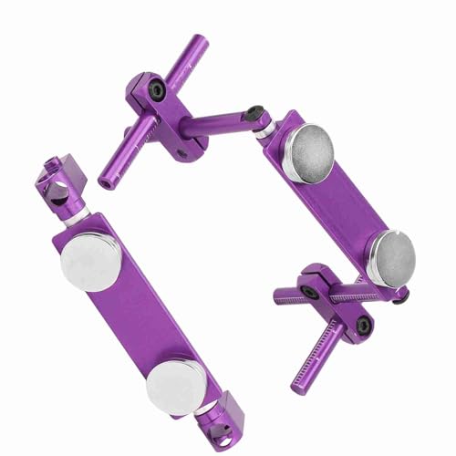 RC Car Body Post, Aluminum Magnetic Invisible Body Shell Mount Column Kit for HSP 1/10 SakuraS XI CS Tamiya416/417 T3/T4/94123 RC Racing Car (Purple) - color: Purple