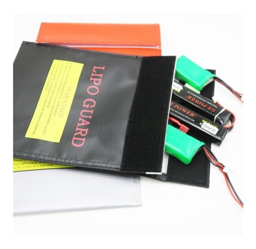 Fireproof & Waterproof RC LiPo Battery Bag Safe Guard Charge Sack 18x23cm 30x23cm Red Black Silver toy replaceable parts RC(18x23cm black)