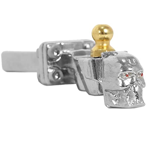 Share Goo Metal Tow Trailer Hook Drop Hitch Receiver Compatible with Traxxas TRX-4 90046 90047 SCX10 RC4WD D90 1/10 RC Crawler Car Rear Bumper Hook (Silver)