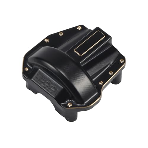 76g Brass Front Rear Diff Cover Upgrade for 1/10 SCX10 III Capra | Brass portal axle diff cover set. Fit SCX10 III, SCX10 Pro, Capra, UTB10. Full front & rear set. Boost off-road traction - size: Diff Cover A