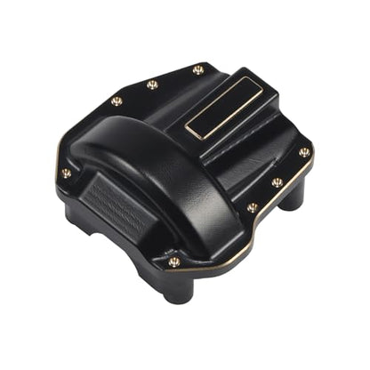 76g Brass Front Rear Diff Cover Upgrade for 1/10 SCX10 III Capra | Brass portal axle diff cover set. Fit SCX10 III, SCX10 Pro, Capra, UTB10. Full front & rear set. Boost off-road traction - size: Diff Cover A
