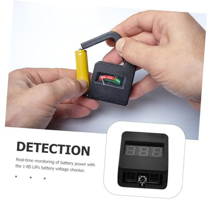 Zerodeko Battery Capacity Tester Digital Voltage Checker Lipo Batteries Low Voltage Alarm Sturdy High-Brightness Led Display for Rc Devices