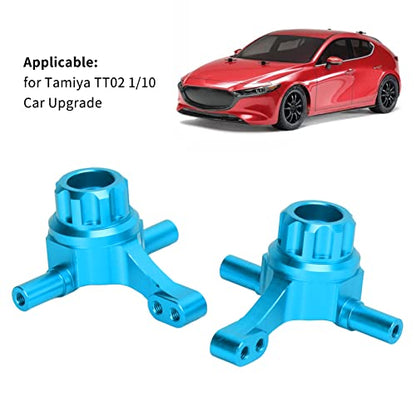 RC Car Steering Cup, Durable Aluminum Alloy Front Knuckle Arm for 1/10 Scale RC Vehicles, Blue for Hobbyists and Racing Enthusiasts