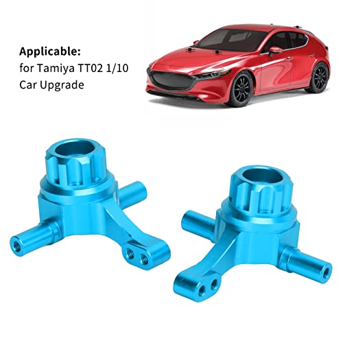 RC Car Steering Cup, Durable Aluminum Alloy Front Knuckle Arm for 1/10 Scale RC Vehicles, Blue for Hobbyists and Racing Enthusiasts