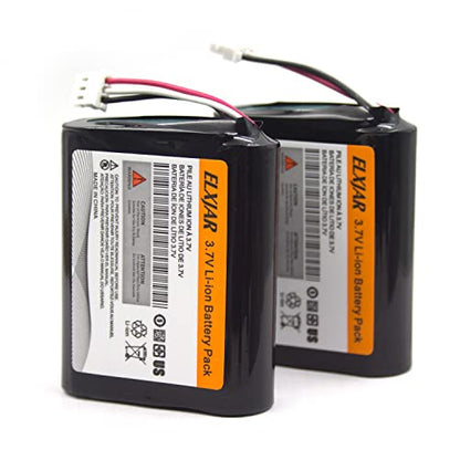 (2-Pack) 3.7V 7800mAh Battery for 300-10186, AI05-2, AI07-1 | Fits AI07-2, Pro 7 and compatible ADT Command smart security panels; rechargeable replacement battery pack.