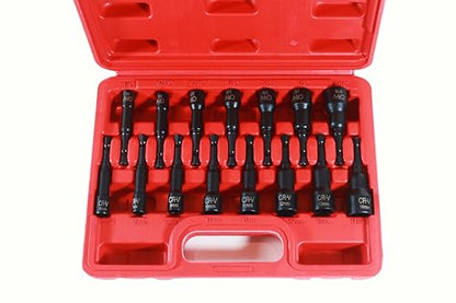 15PCS Magnetic Nut Driver Set,Impact Power Hex Nut Driver Drill Bit Master Kit, SAE & Metric, 1/4-Inch Quick-Change|Cr-V Steel - size: 15PCS 2.5 Inch Magnetic Nut Driver Set