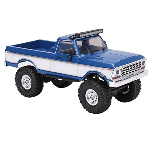 1/16 RC Truck, 2.4G Remote Control Off Road Crawler Toy with System and Shock Absorption, for Boys Kids Adults Birthday (Blue) - color: Blue