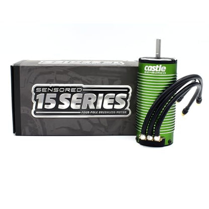 Castle Creations 060-0115-00 Motor, 4-Pole SENSORED BRUSHLESS, 1520-1650KV V2