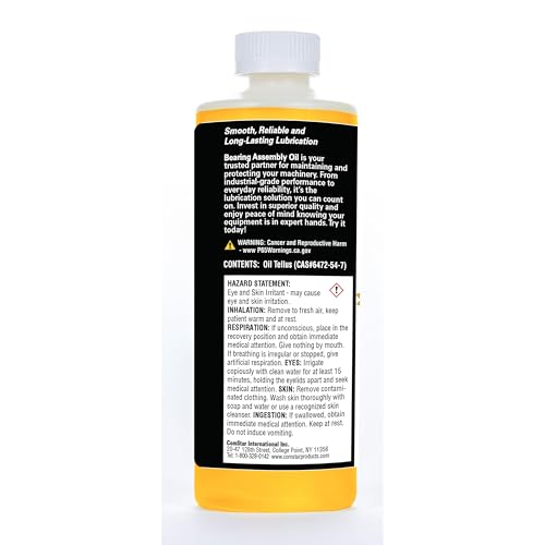 Bearing Assembly Lube Oil 1 pt SAE 20 Non-Detergent, AGMA #2 Grade | Prevents Against Rust & Ware, Prevents Gumming, Long-Lasting Lubrication, Withstands Extreme Pressure, Made in USA - size: 1 Pint