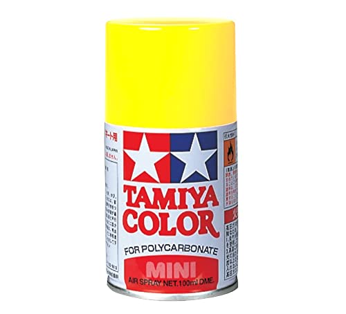 Tamiya PS-6 Polycarbonate Spray Paint, Yellow, Model Paint 86006