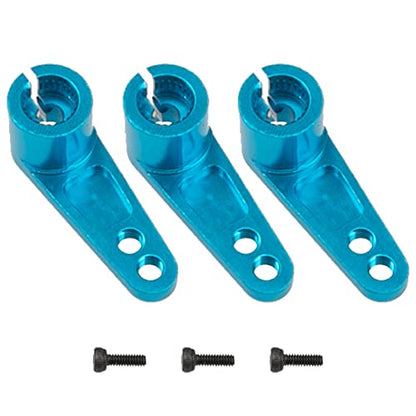 3Pcs Vgoohobby Metal 25T Servo Horn 25-Teeth Steering Arms for Standard Servo Motors Compatible with Traxxas Axial Tamiya HSP Redcat 1/8 1/10 RC Crawler Drift Racing Car