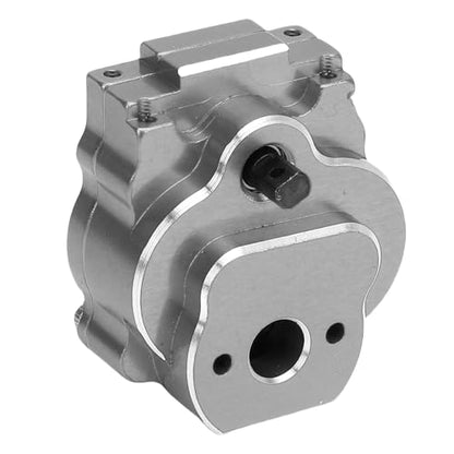 24:1 Complete Transmission Gearbox, CNC Aluminum Alloy RC Crawler Gearbox, Metal Gear Set with 24:1 Reduction Ratio for Ascent - 18 1/18 RC Car Upgrade Part (Grey) - color: Grey