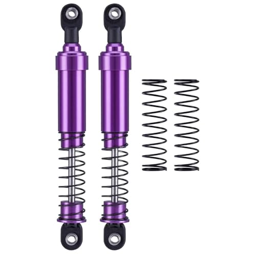 75mm-115mm Big Bore Shocks, RC Crawler Shocks for 1/10 RC Crawler LCG Chassis Gspeed V3 Element Enduro SCX10 TRX4 Gamde R1 Comp Builds DIY (purple 115mm 2pcs) - color: purple 115mm 2pcs