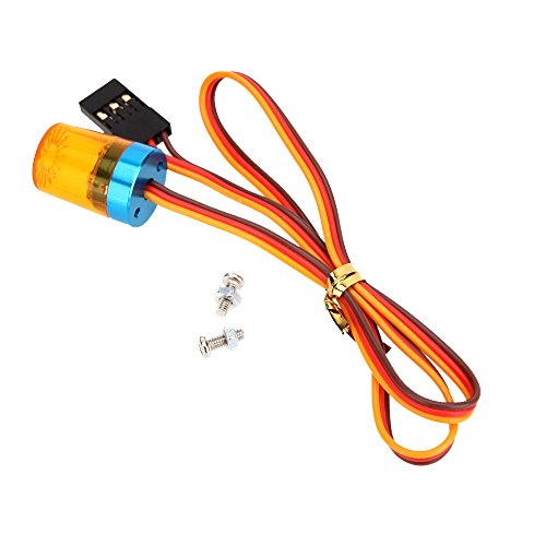 LED Strobing Rotating Flashing Light 9x15mm Lamp for RC Model Police Firefighting Ambulance Car Truck Lighting (Yellow) - color: 9x15mm, Yellow