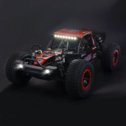 1/10 Scale 4WD RC Car DBX-104 Desert Buggy, Brushed Motor High Speed Off-Road Remote Control Truck, 2.4GHz All Terrain Hobby Vehicle for Adults-RED