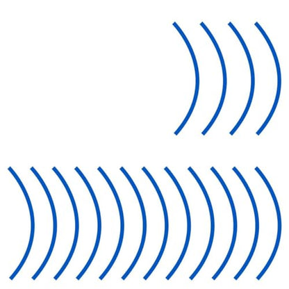 16PCS 17''-19'' Reflective Wheel Rim Stripe Decal Sticker, Vinyl Anti-Scratch Night Safety Warning Stripe Sticker, Water-Resistant Vehicle Exterior Tire Body Decal for Car Bicycle (Blue) - color: Blue