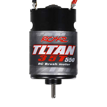 GoolRC RC Motor, 550 35T Brushed Motor for 1/10 Traxxas Slash 2WD/Traxxas Slash 4WD Redcat ARRMA AXIAL HSP HPI Wltoys Kyosho HELION - size: 35T