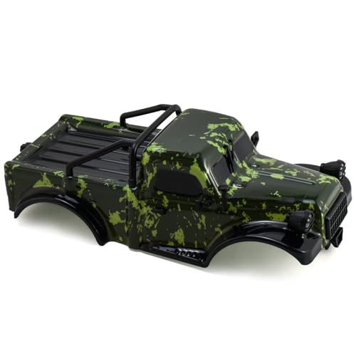 RC Truck Pickup Body Shell for 1/18 RC Crawler Car TRX4M Defender Bronco (Camouflage) - color: Camouflage