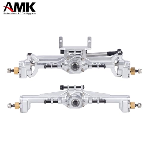 AMK Extended 20mm TRX4M Portal Axle,109.6g Aluminum CNC TRX4M Axle, TRX4M Portal Axles with Two Servo Mount Options, for 1/18 RC CrawlerCar TRX4M Axle Upgrade Parts